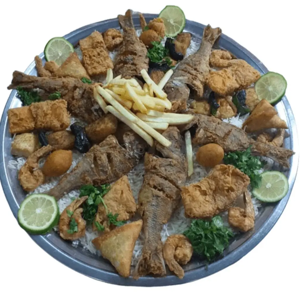 طبق أسماك المميز السعودي